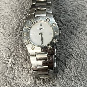 TISSOT 1853 L521 Mother Of Pearl Diamond Swiss Made Women's Stainless Watch